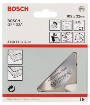 Дисковые фрезы 8, 22 mm, 4 mm 3608641013